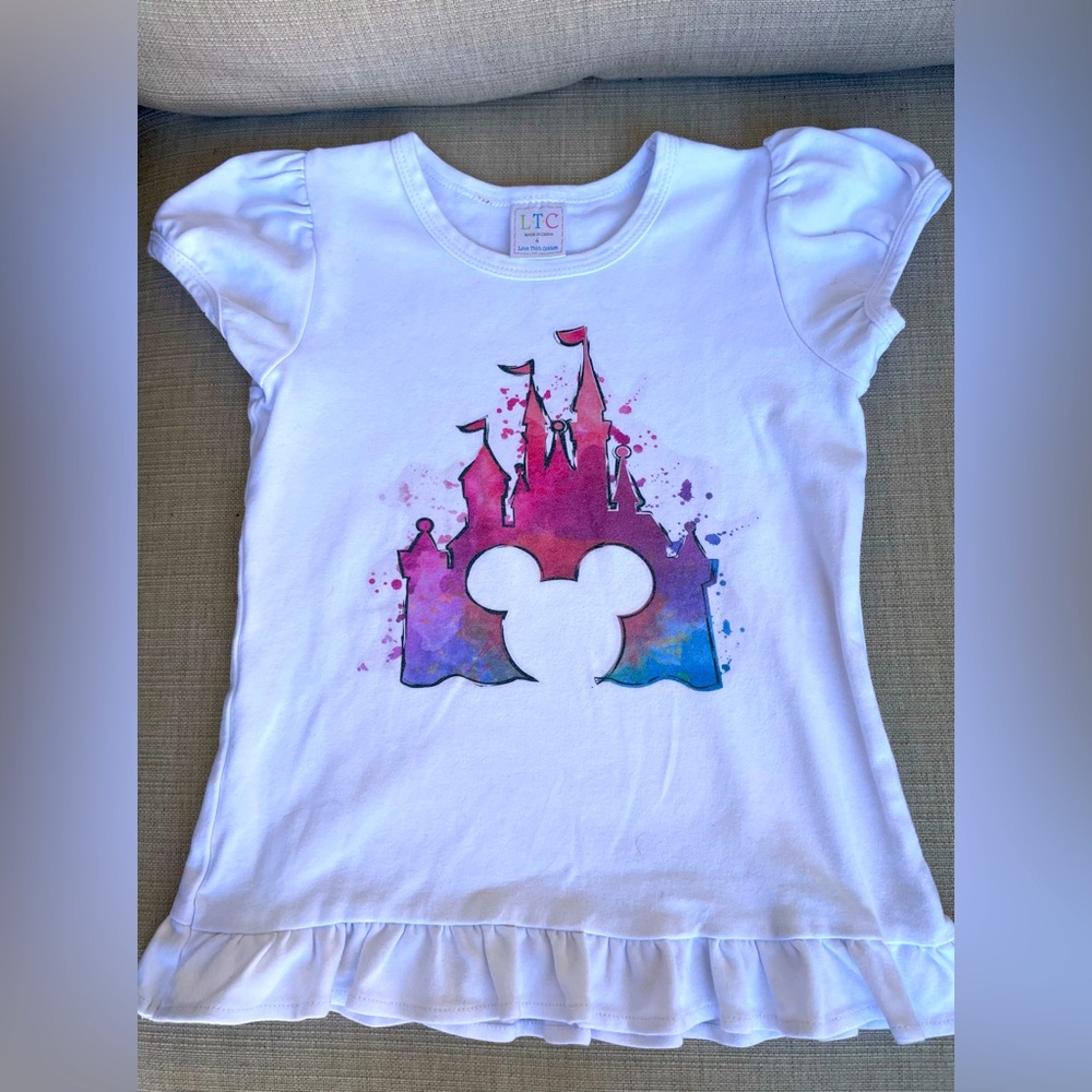 LTC, White, Cap Sleeves, Ruffles, Size 6